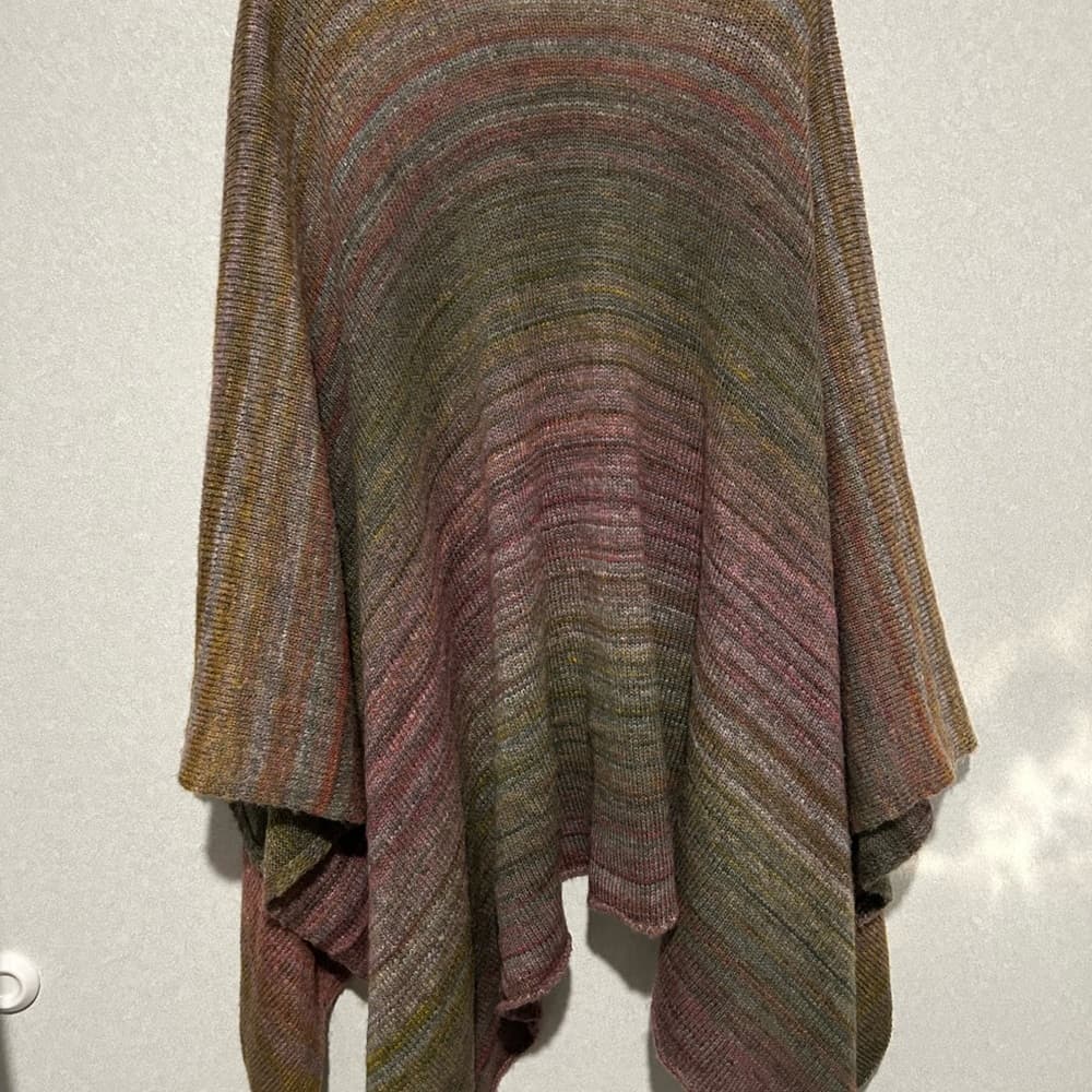 Christopher And Banks Women’s Plus Size Multicolor Poncho, One Size Fits All - Thumbnail 2