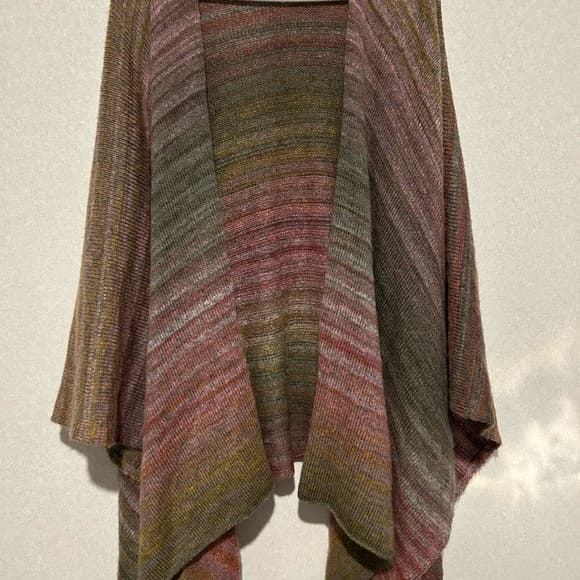 Christopher And Banks Women’s Plus Size Multicolor Poncho, One Size Fits All - Thumbnail 4