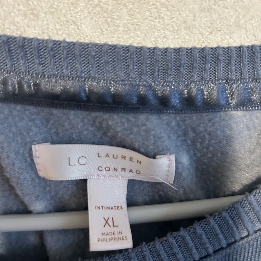 LC Lauren Conrad Blue Knit Top - Thumbnail 2