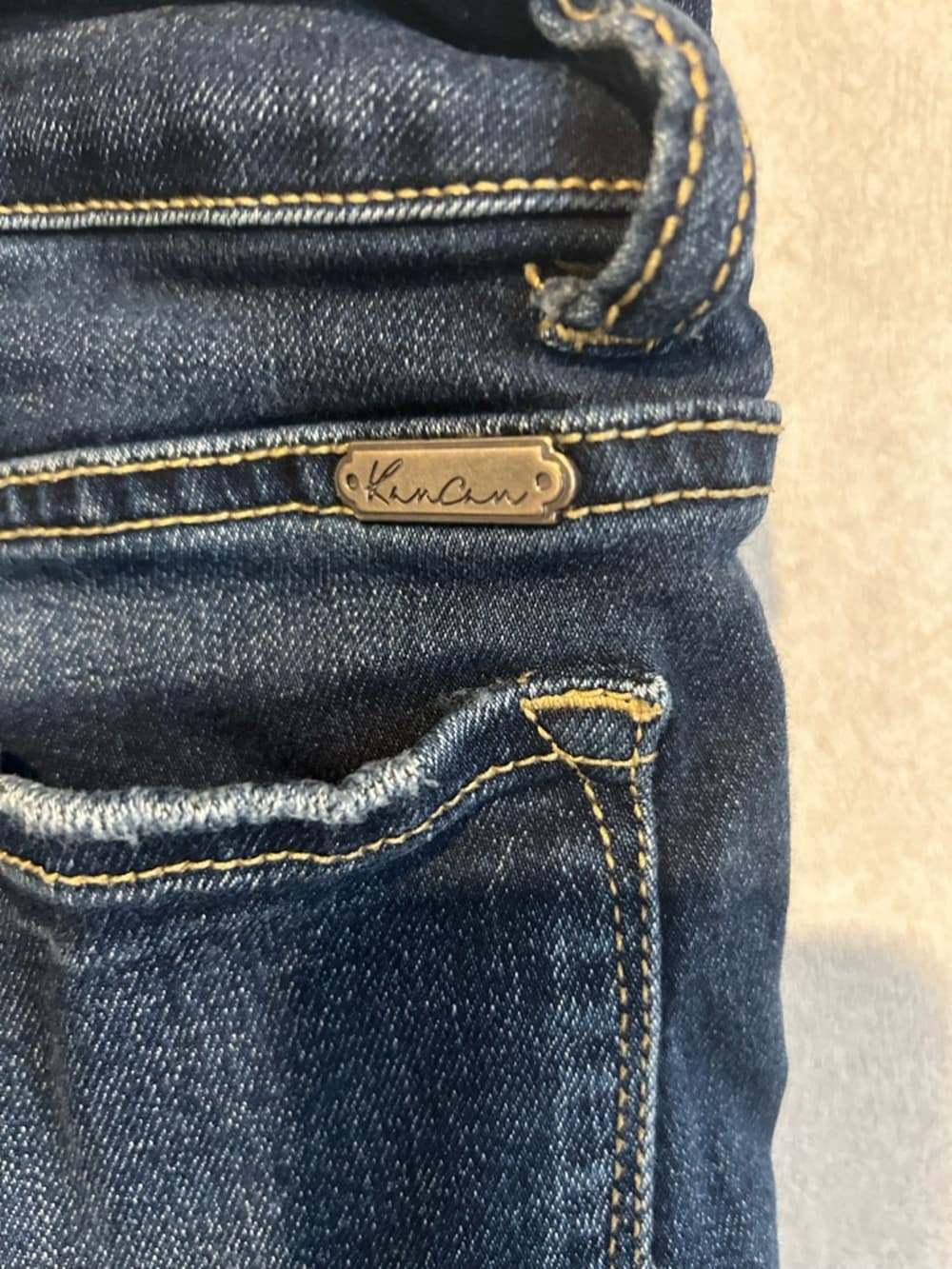 Women’s KanCan Jeans With A Light And A Dark Wash Waist Size 11 - Thumbnail 2