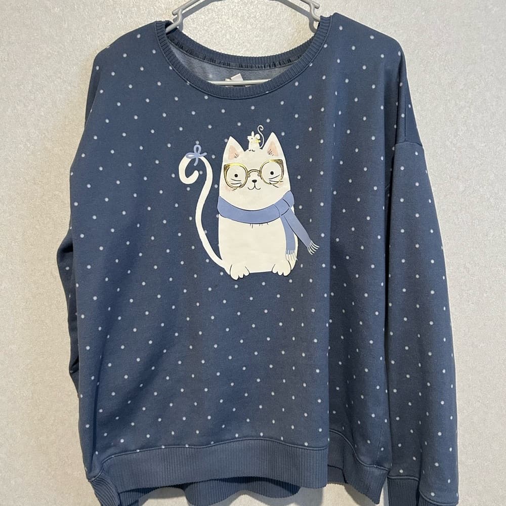 LC Lauren Conrad Blue Knit Top
