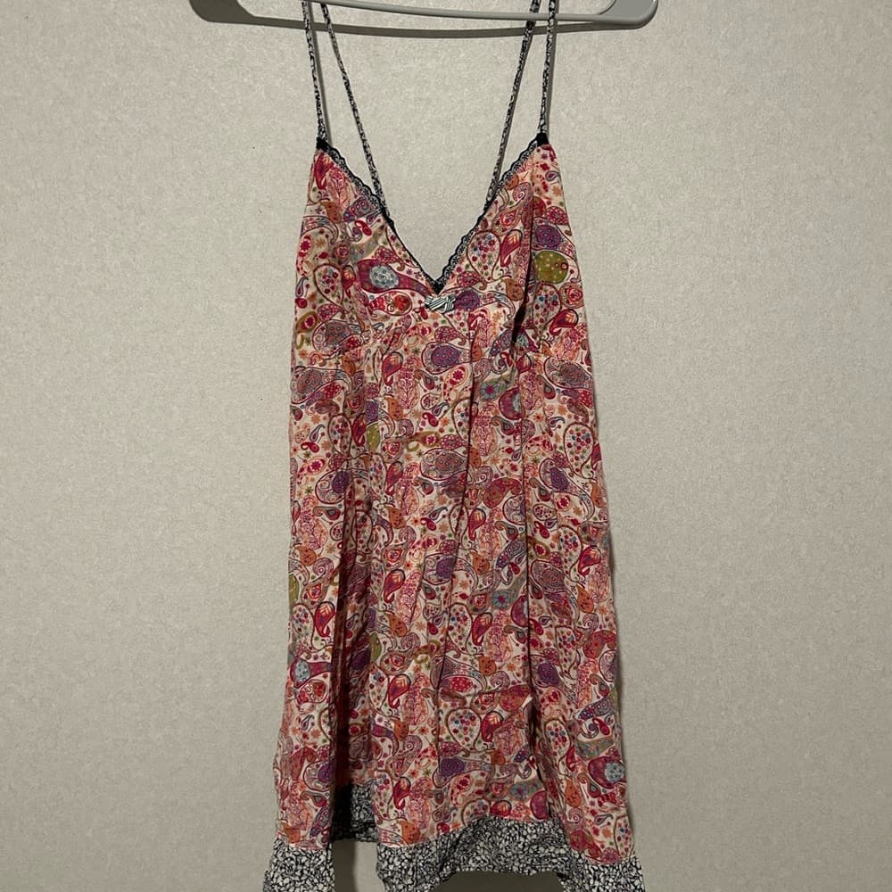 Women’s Floral Summer Dress With Cross Straps And A Stretch Band, Size Large - Thumbnail 2