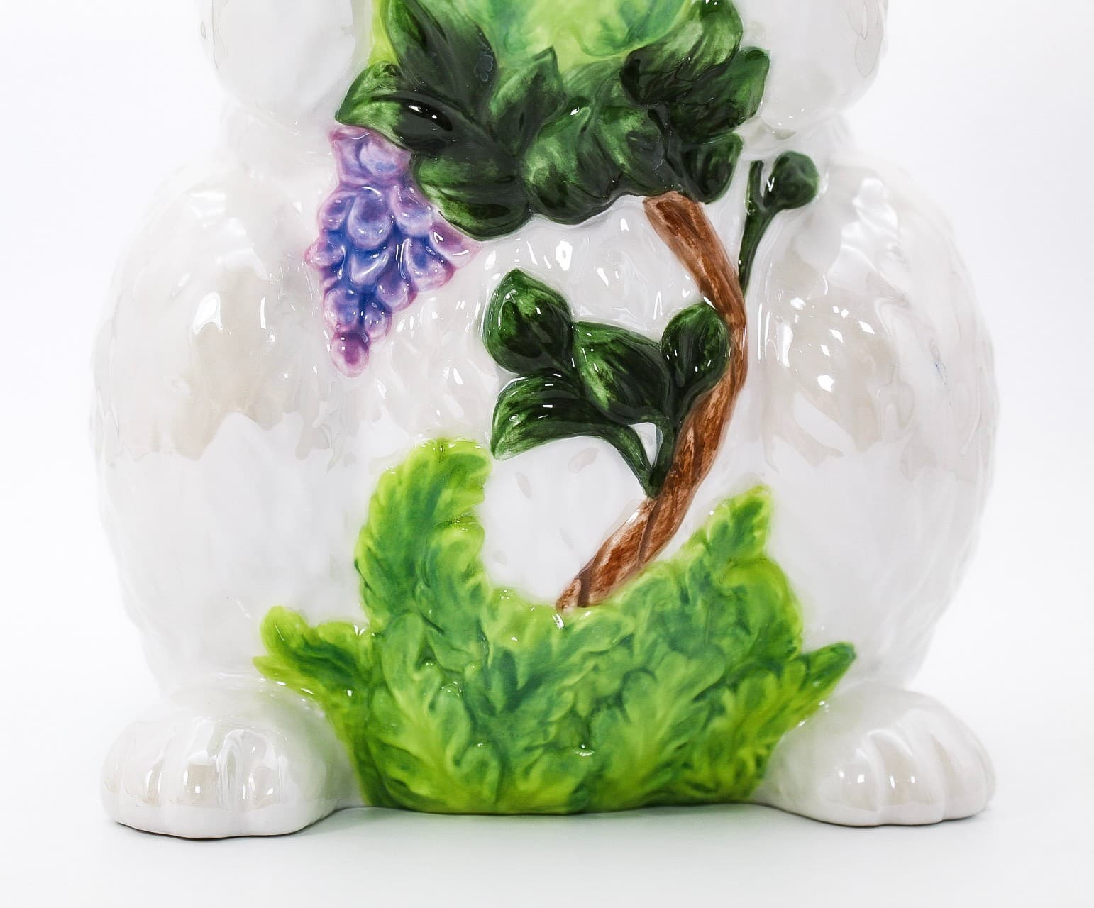 Christopher Radko 2001 Easter Glazed Ceramic Hare Bunny Pitcher Vintage - Thumbnail 8