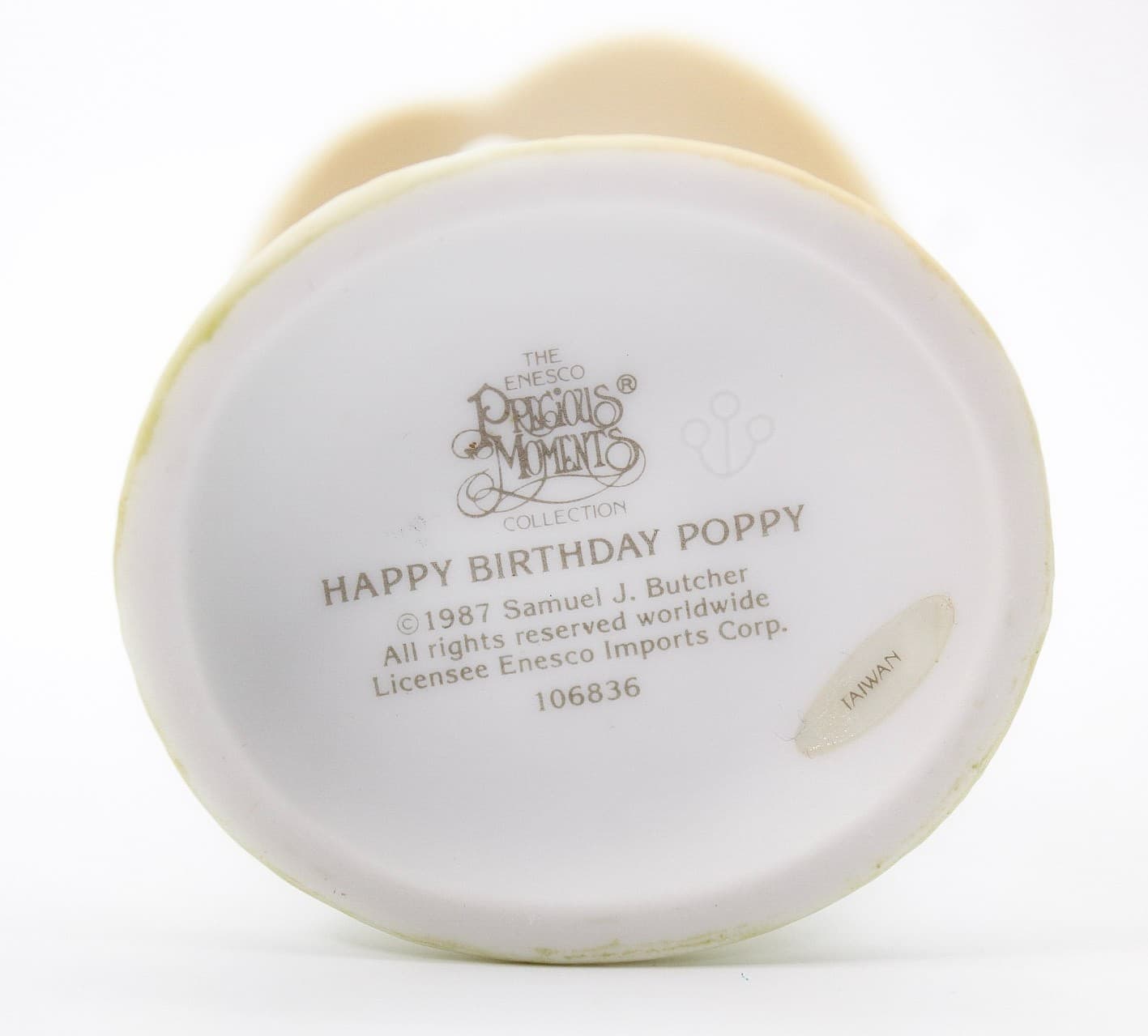 Precious Moments Happy Birthday Poppy Enesco Porcelain Figurine 1987 - Thumbnail 7