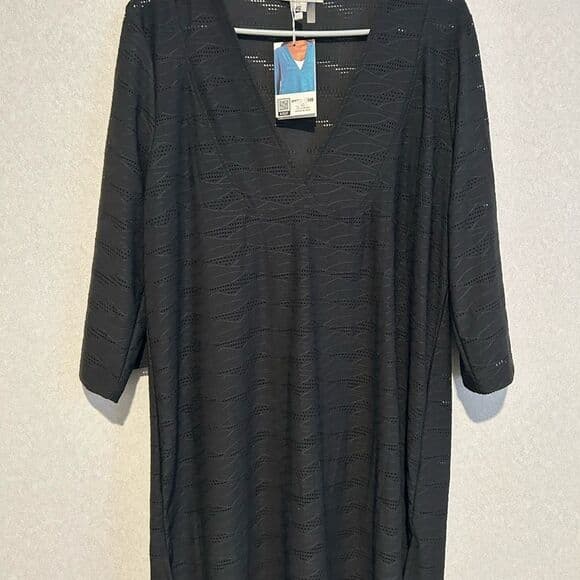 Women's Swimsuit Cover-Up, Black, Size S/m (8-10) - Thumbnail 4