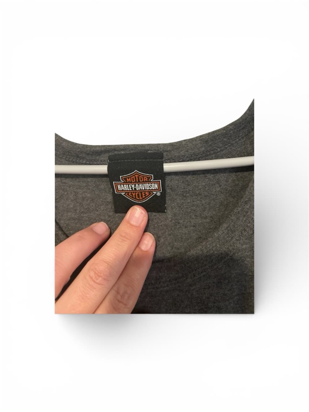 Certified Women’s Harley Davidson Long Sleeve Tee Shirt With Crystals Size Large - Thumbnail 2