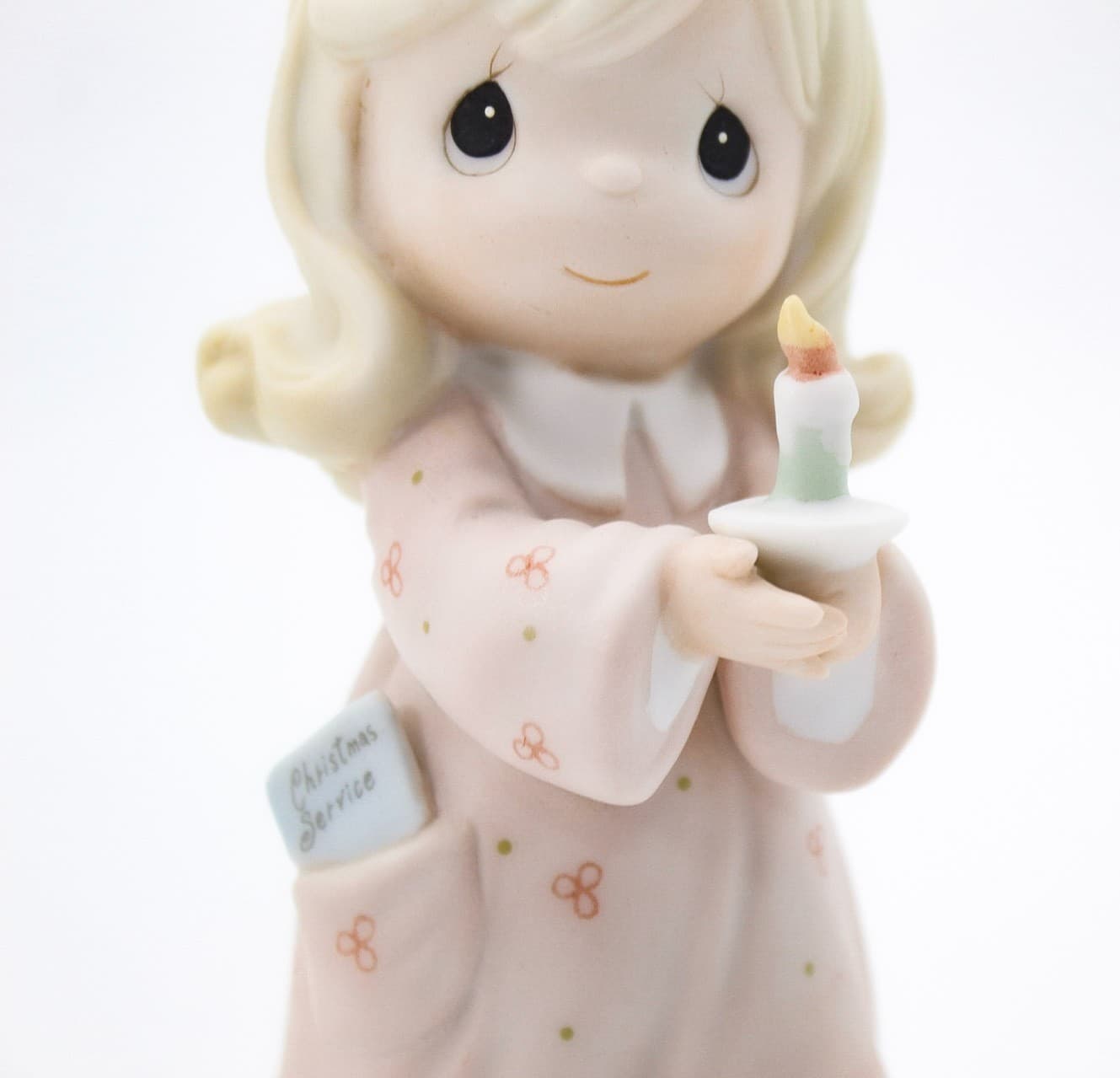 Precious Moments Sharing The Light Of Love Enesco Porcelain Figurine 1997 - Thumbnail 4