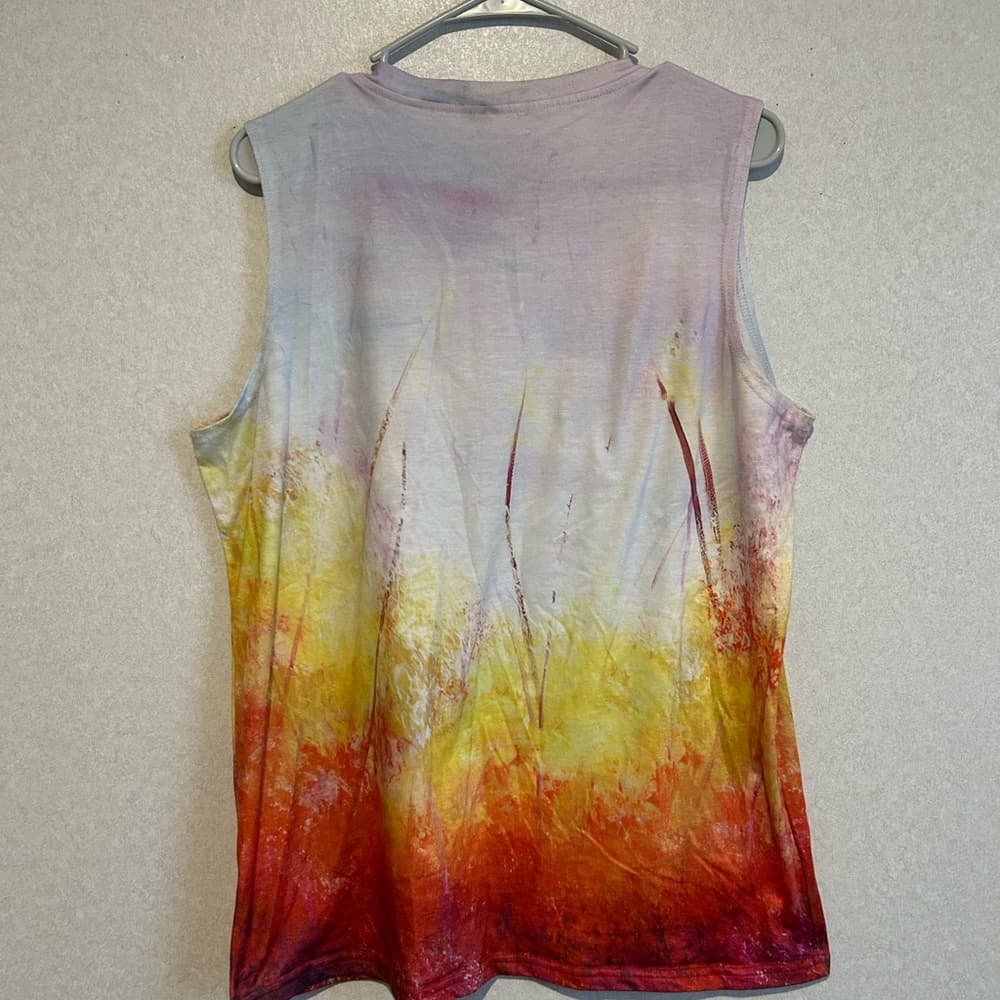 Women’s Summer Tank Top With A Multicolor Design And A Dragonfly, Size xxl - Thumbnail 2