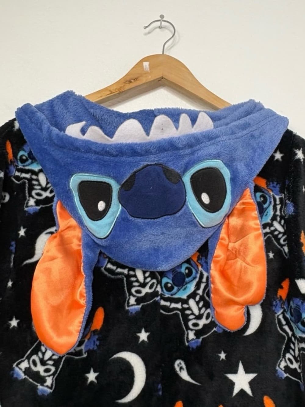 NWOT Disney Skeleton Stitch Halloween Zip Up Pajamas Adult Size 2X - Thumbnail 6