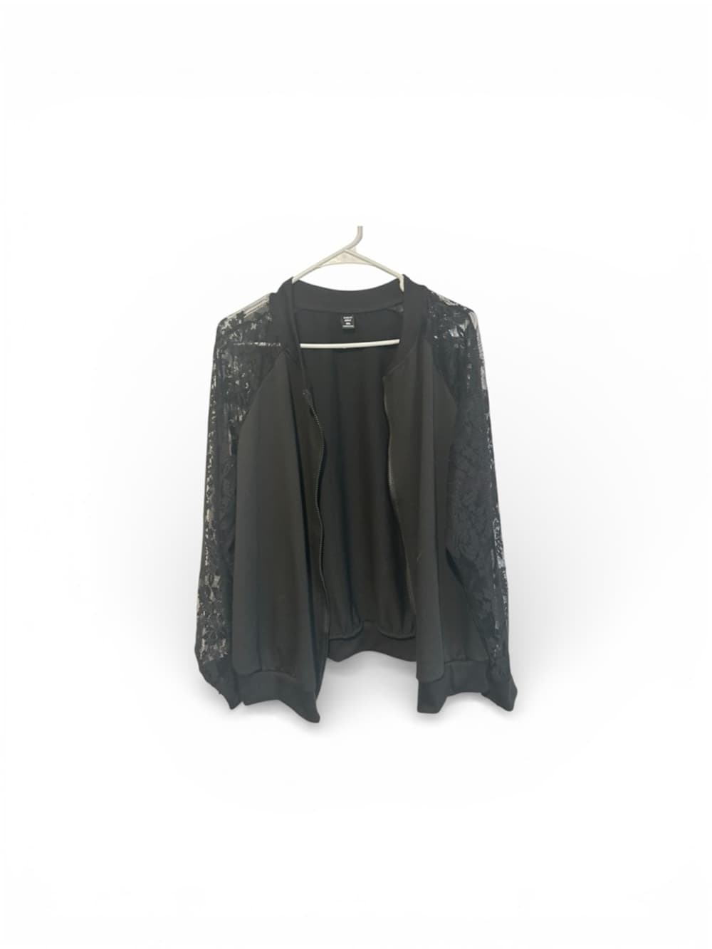 Women’s Lace Long Sleeve Black Jacket Lightweight SHEIN Curve Size 2XL - Thumbnail 2