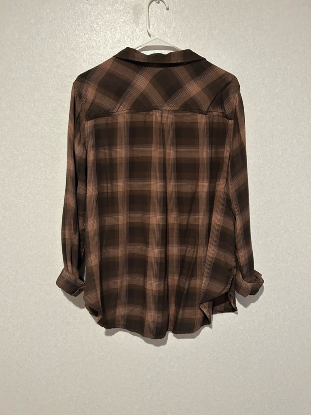 Women’s Plus Size Terra &sky Long Sleeve Dress Blouse In Brown Size 1X - Thumbnail 2