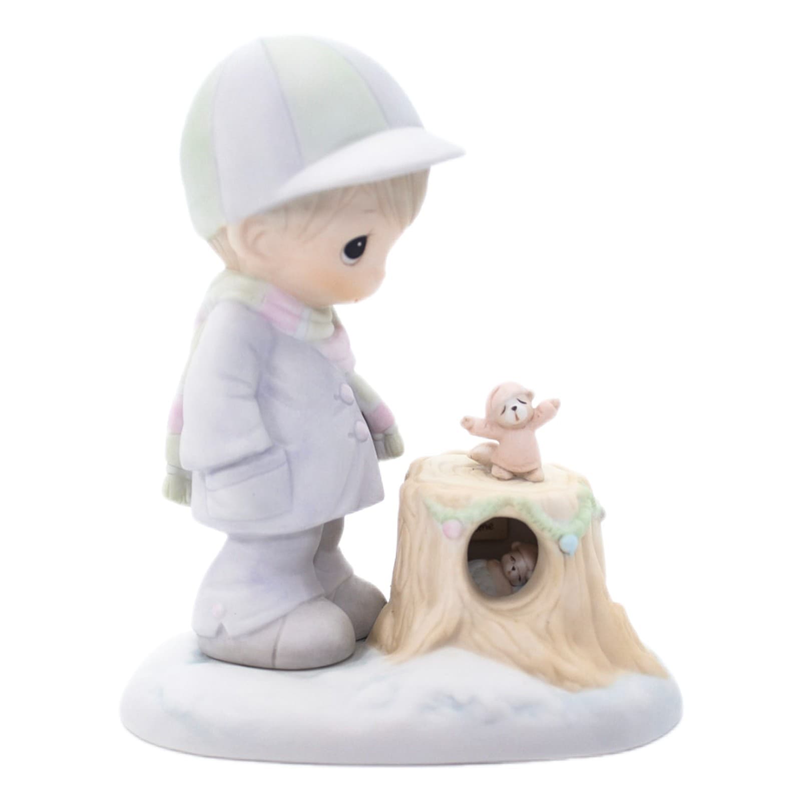 Precious Moments Wishing You A Cozy Season Enesco Porcelain Figurine 1989
