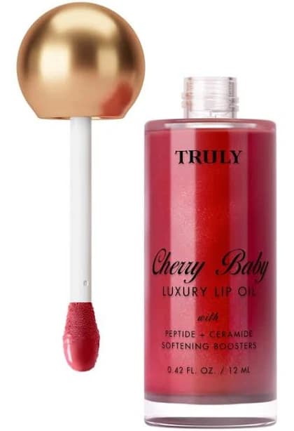 Truly Beauty Truly Lip Oil, Cherry Baby 0.42 Oz - Thumbnail 3