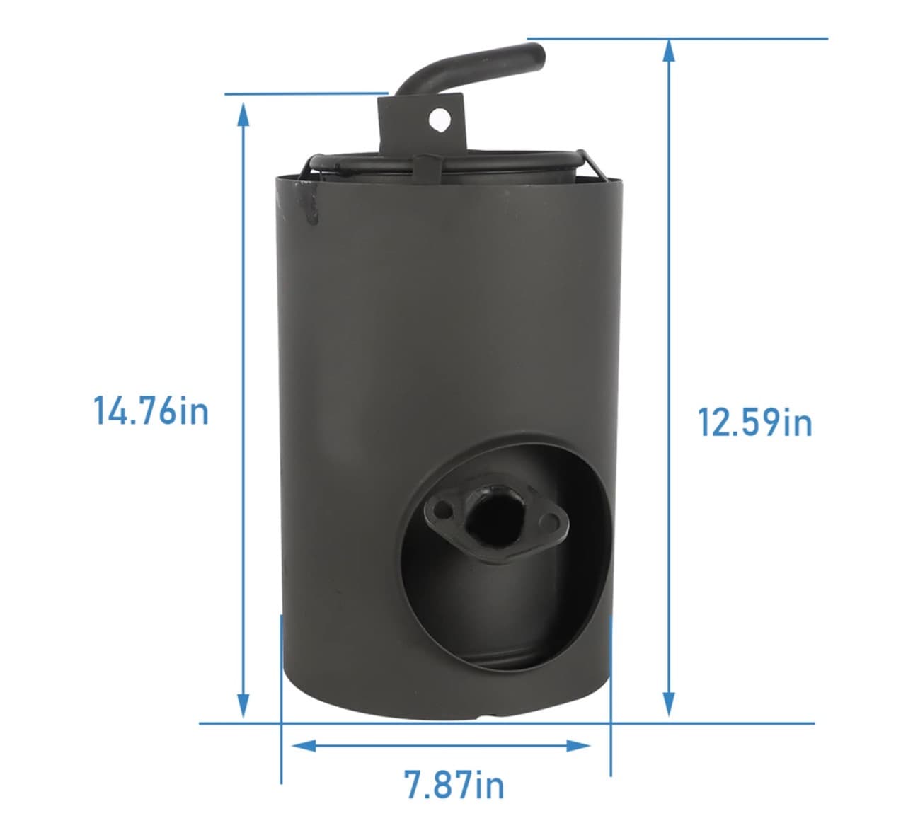 SEBLAFF Golf Cart Muffler JN6-E4710-00 Replacement for G16-G22 4-Cycle Golf Carts - Thumbnail 2