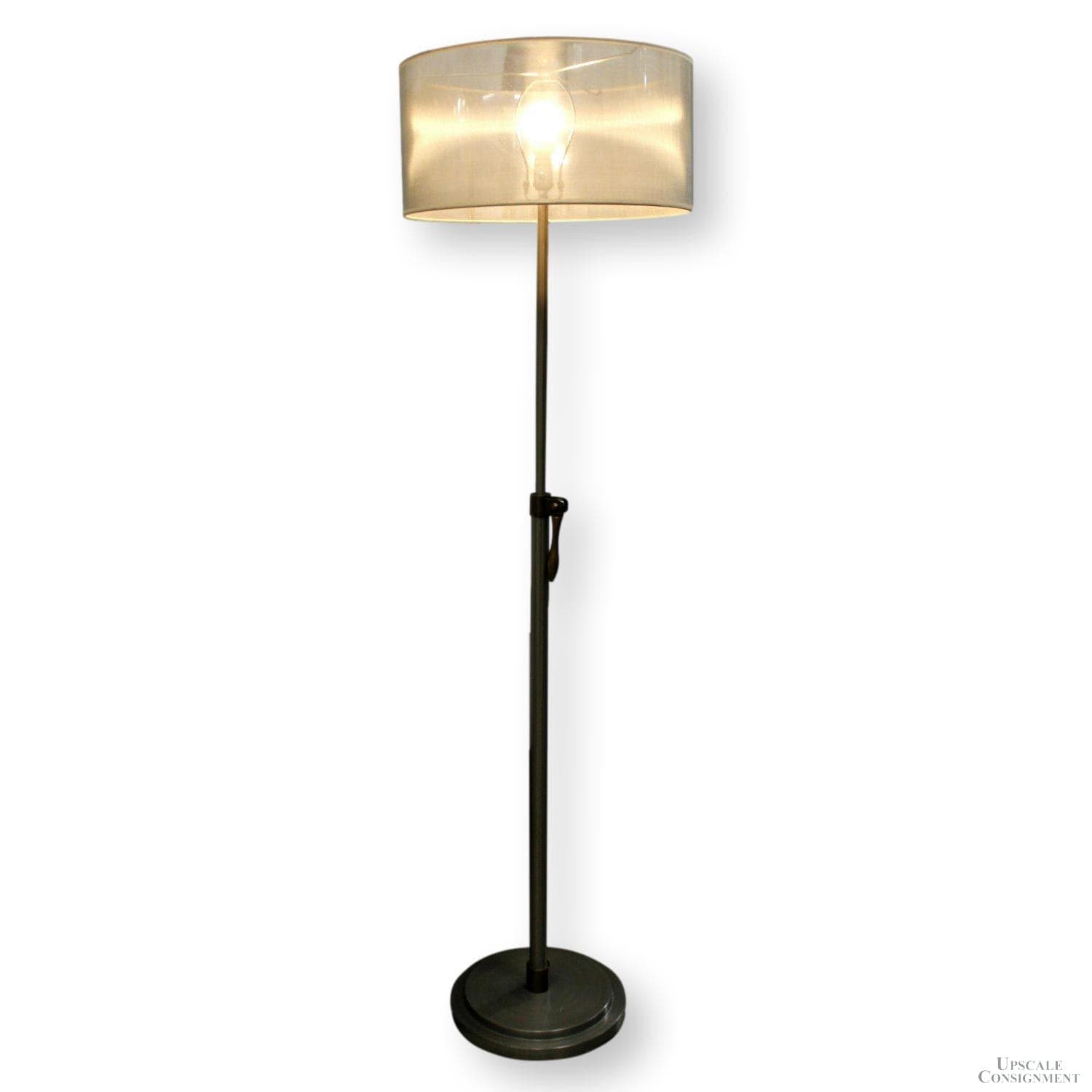 Pottery Barn "Sutter" Mixed Metal Adjustable Height Floor Lamp - Thumbnail 2