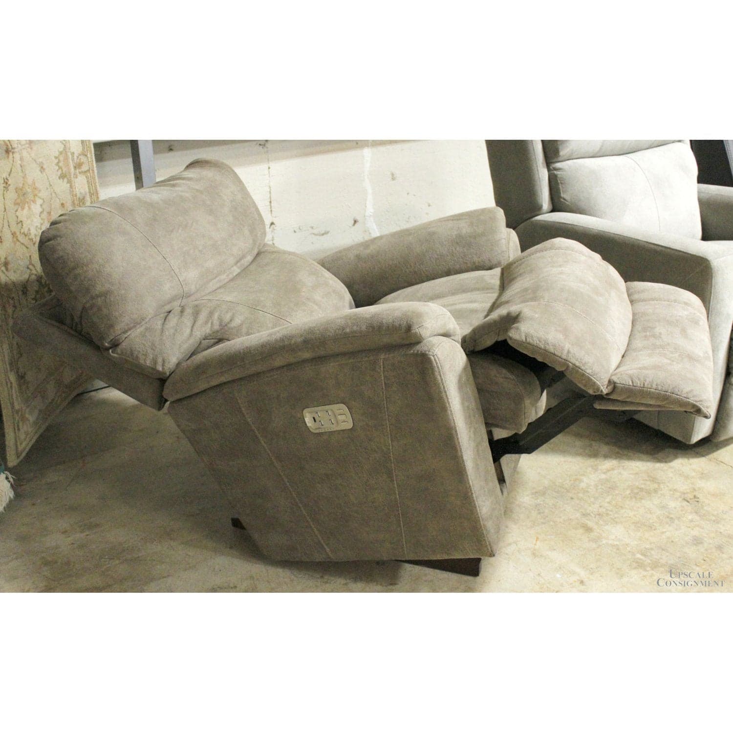 La-Z-Boy Gray Rocking Power Recliner w/Options & Memory - Gray - Thumbnail 2