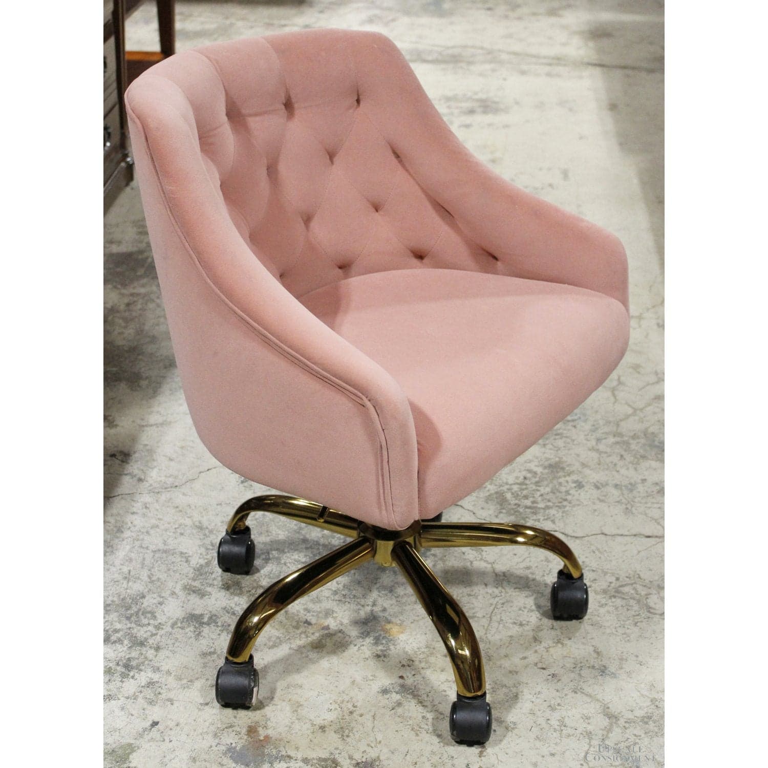 Pink & Gold Task Chair - Pink - Thumbnail 2