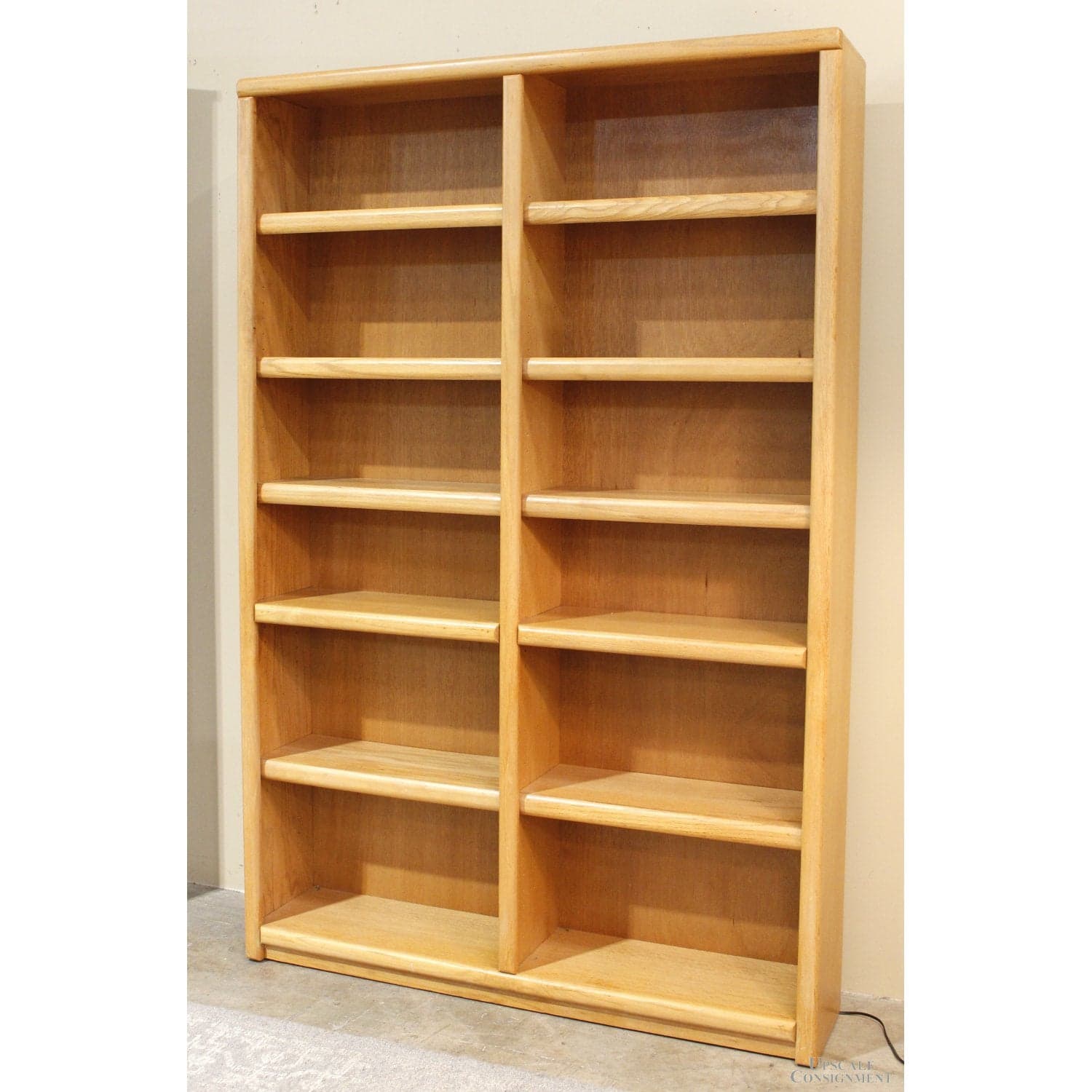 Oak 6' Double Bookcase - Golden Oak - Thumbnail 2