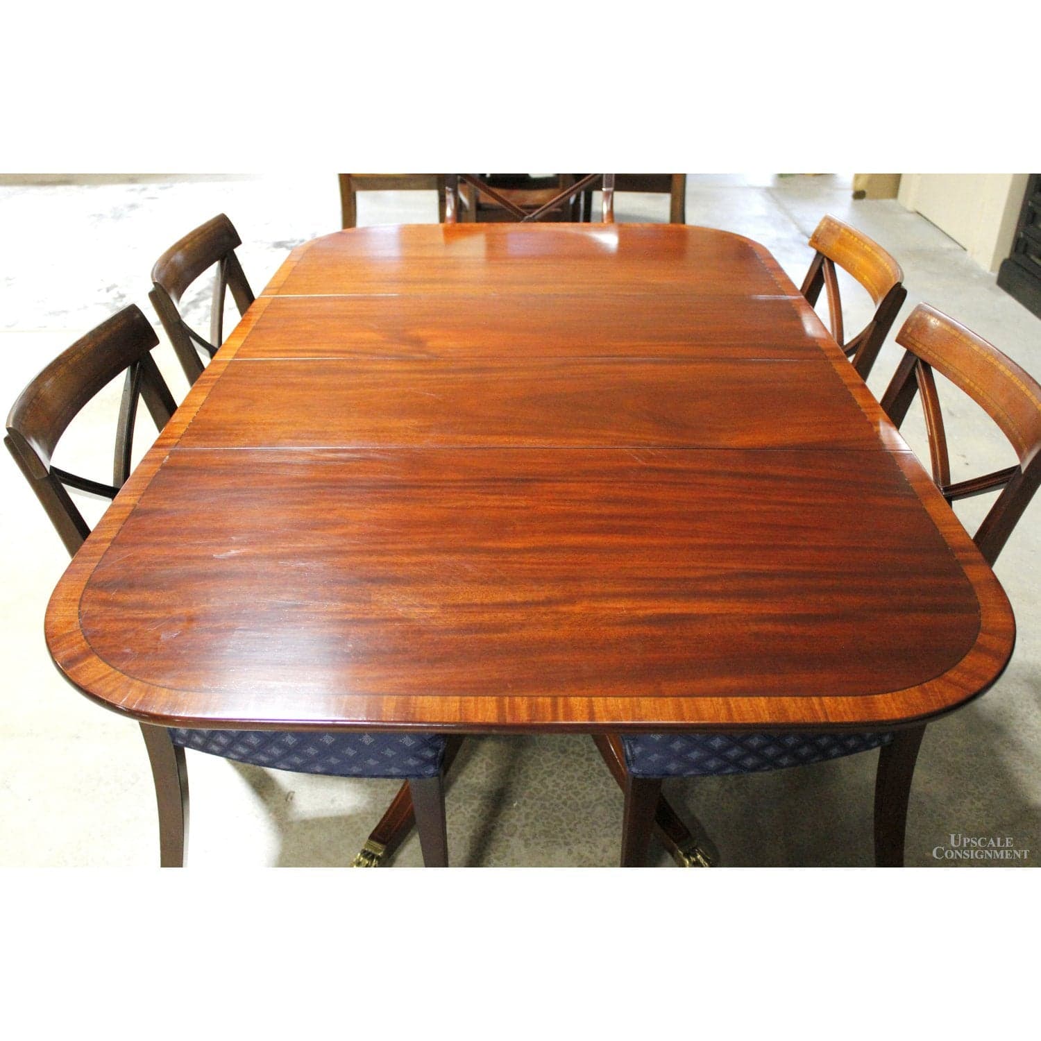 Chippendale Style Dining Table w/6 Chairs - Thumbnail 3