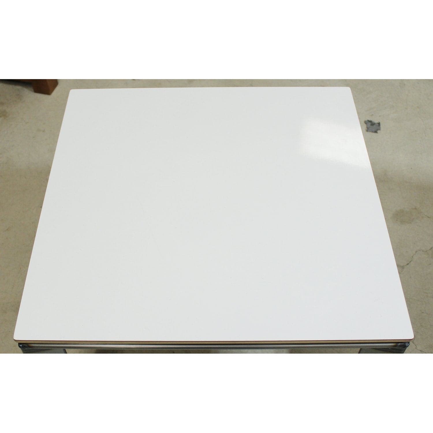 Watson Furn. "Miro" Industrial Metal & White Laminate End Table - White - Thumbnail 3