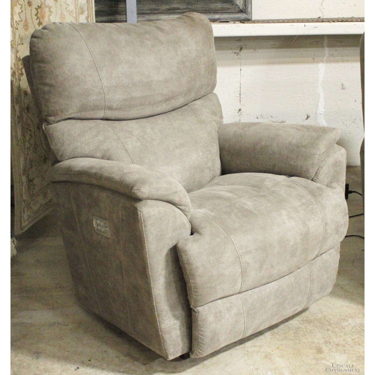 La-Z-Boy Gray Rocking Power Recliner w/Options & Memory - Gray - Thumbnail 4
