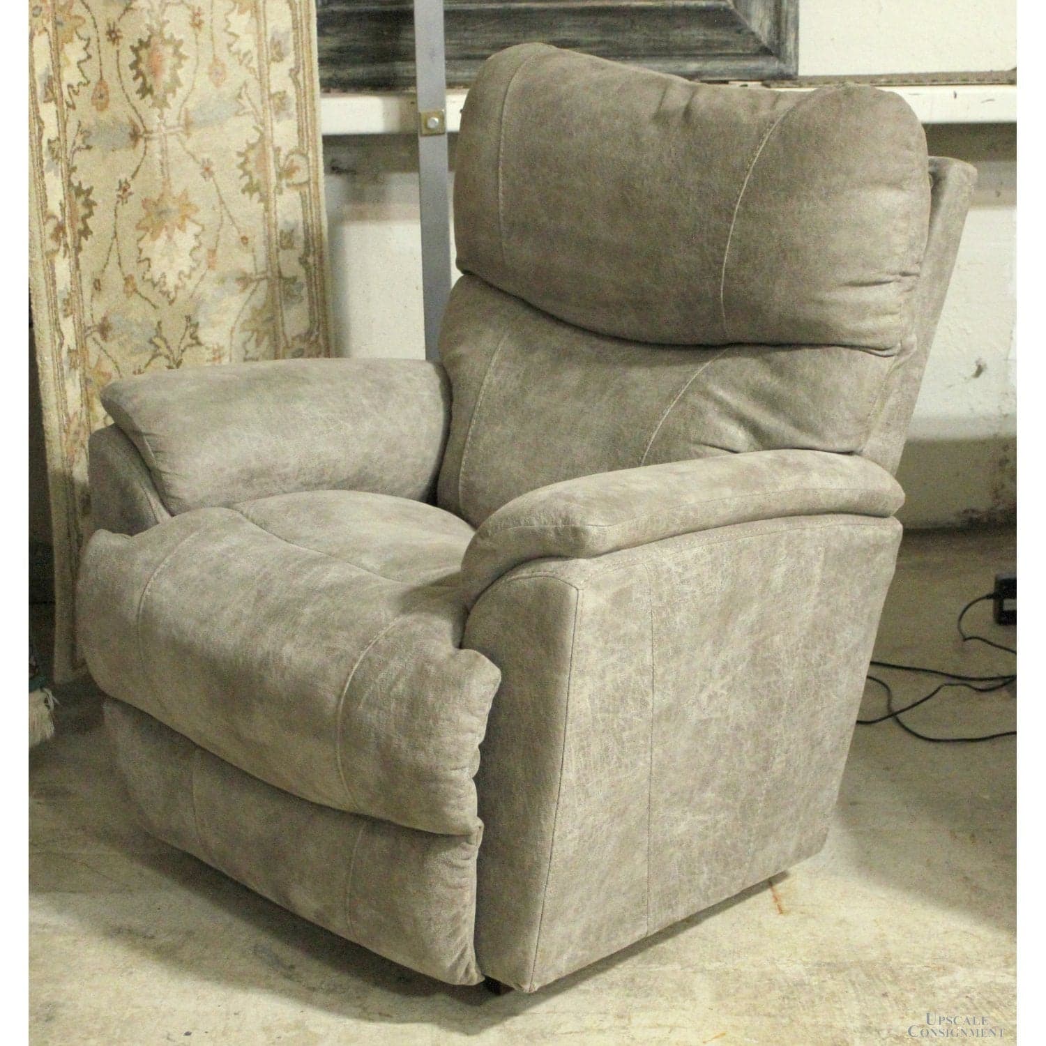 La-Z-Boy Gray Rocking Power Recliner w/Options & Memory - Gray - Thumbnail 3