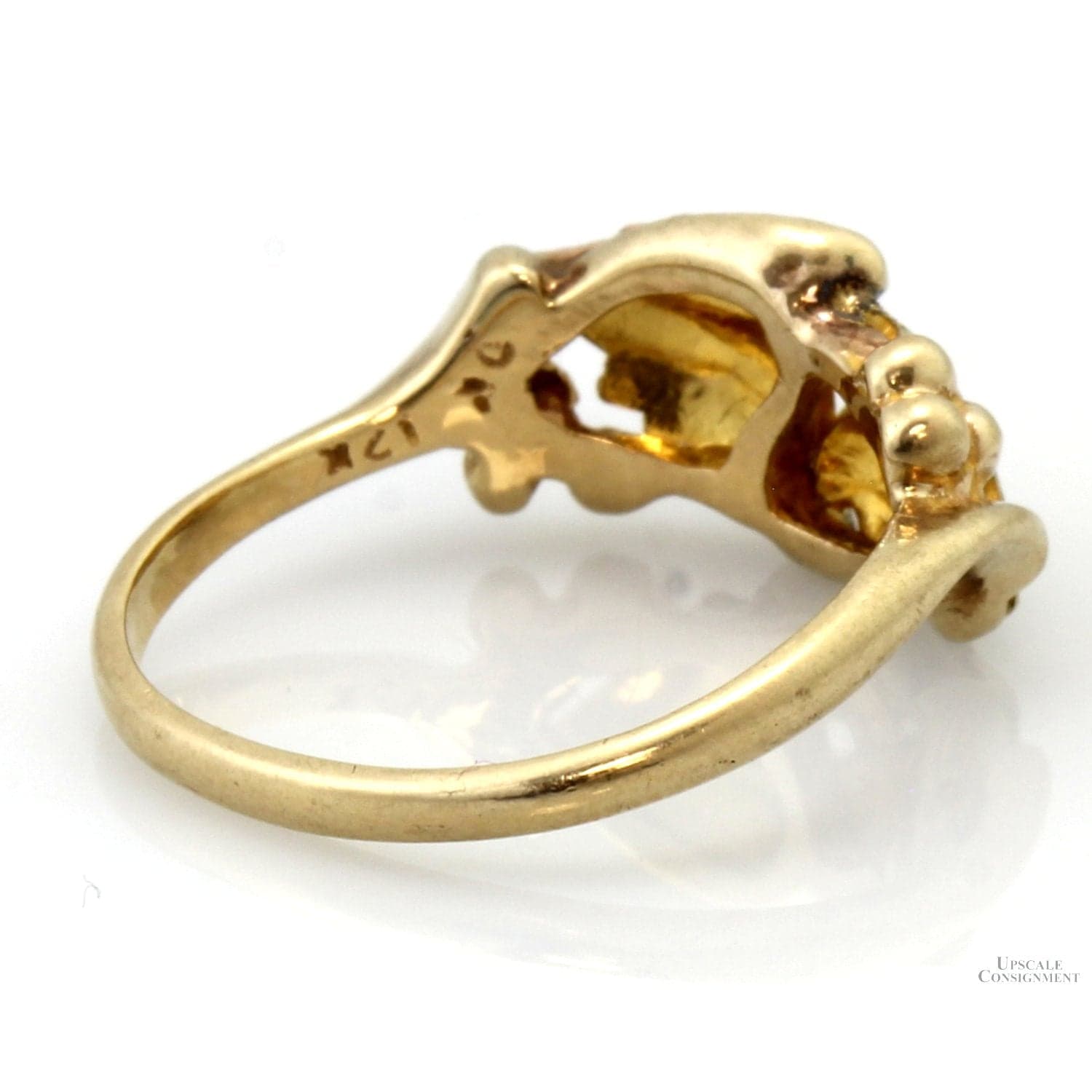 Vintage Black Hills Gold 12K Tri-Color Grapevine Band Ring - Size 5.75 - Thumbnail 4