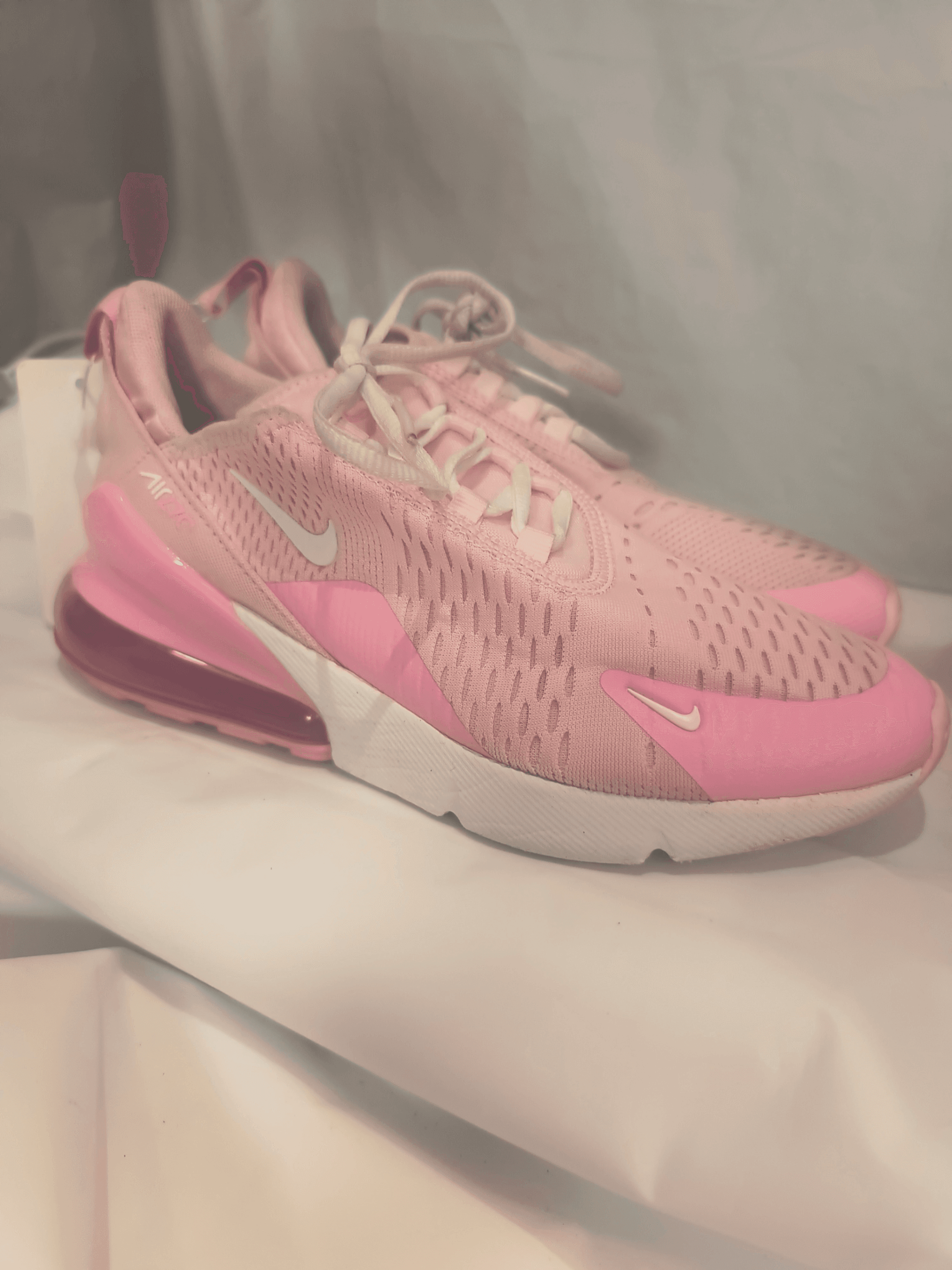 NIKE Air Max 270 Pink Women's Running Shoes, Size 6Y/7.5-8