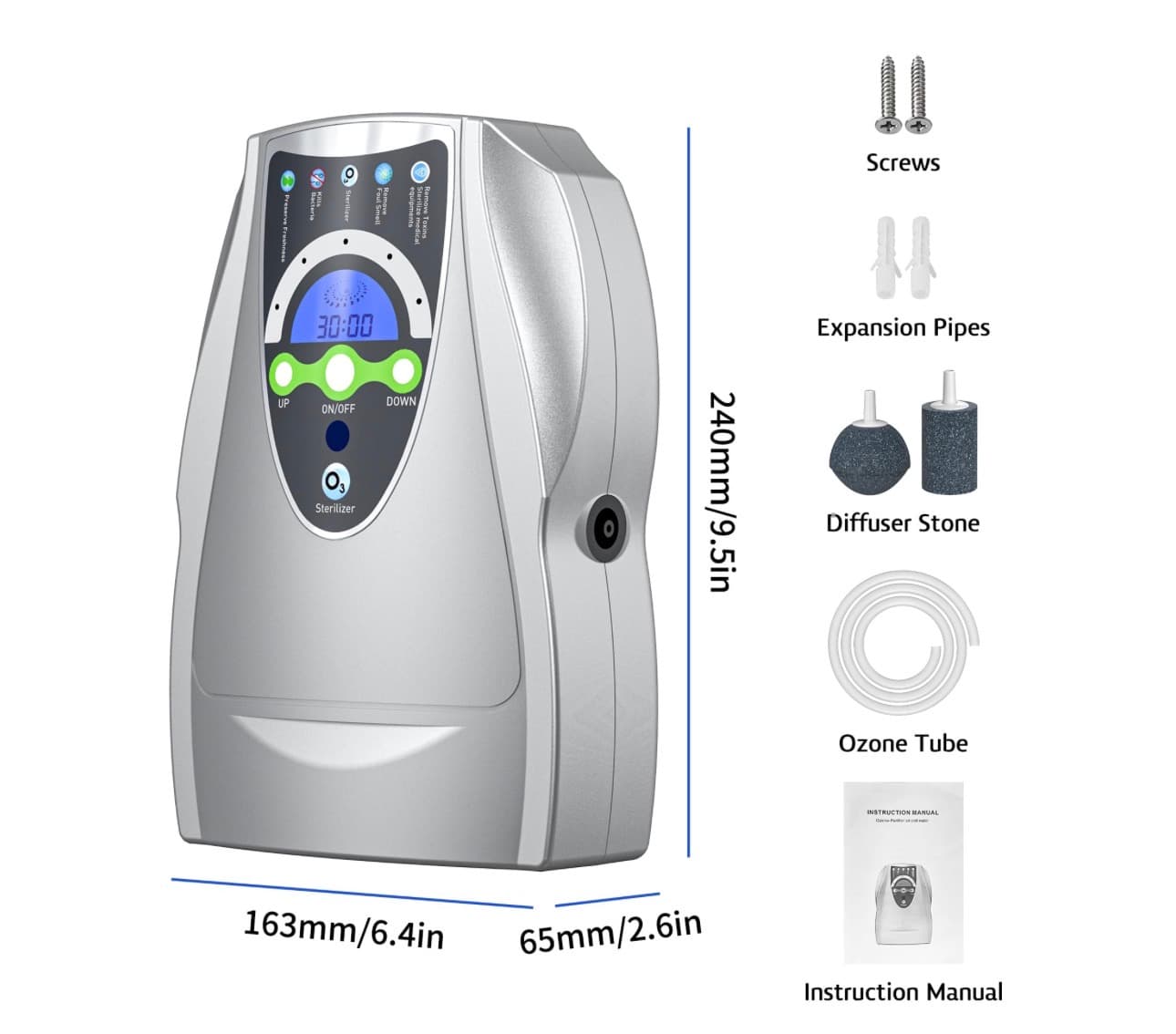 Ozone Air Purifier Sterilizer Odor Remover - Thumbnail 5