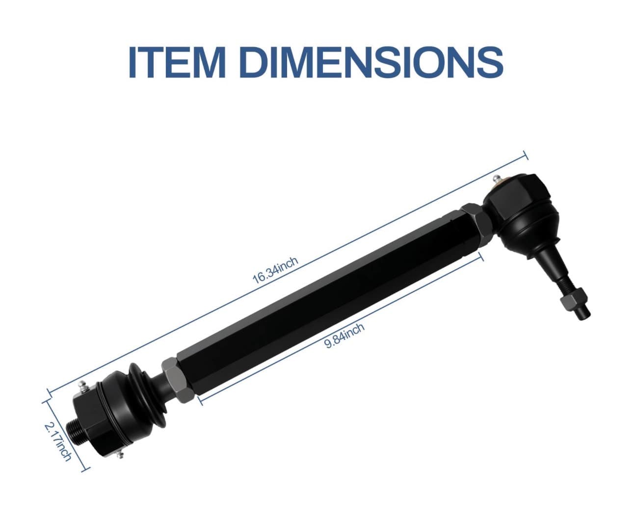 KRTR11 Heavy Duty Tie Rod Kit Replacement for 2011- 2024 Chevy Silverado GMC Sierra 2500HD 3500HD 6.6 Duramax Diesel - Thumbnail 5