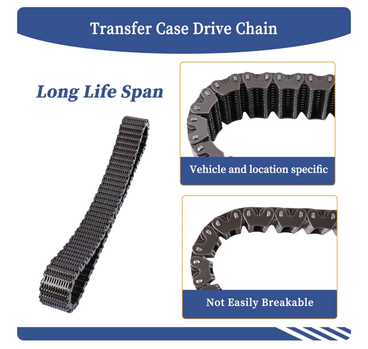 Getfarway 68087900AA Transfer Case Drive Chain Compatible with Dodge Durango Jeep Grand Cherokee 2011 2012 2013 2014 2015 2016 - Thumbnail 9
