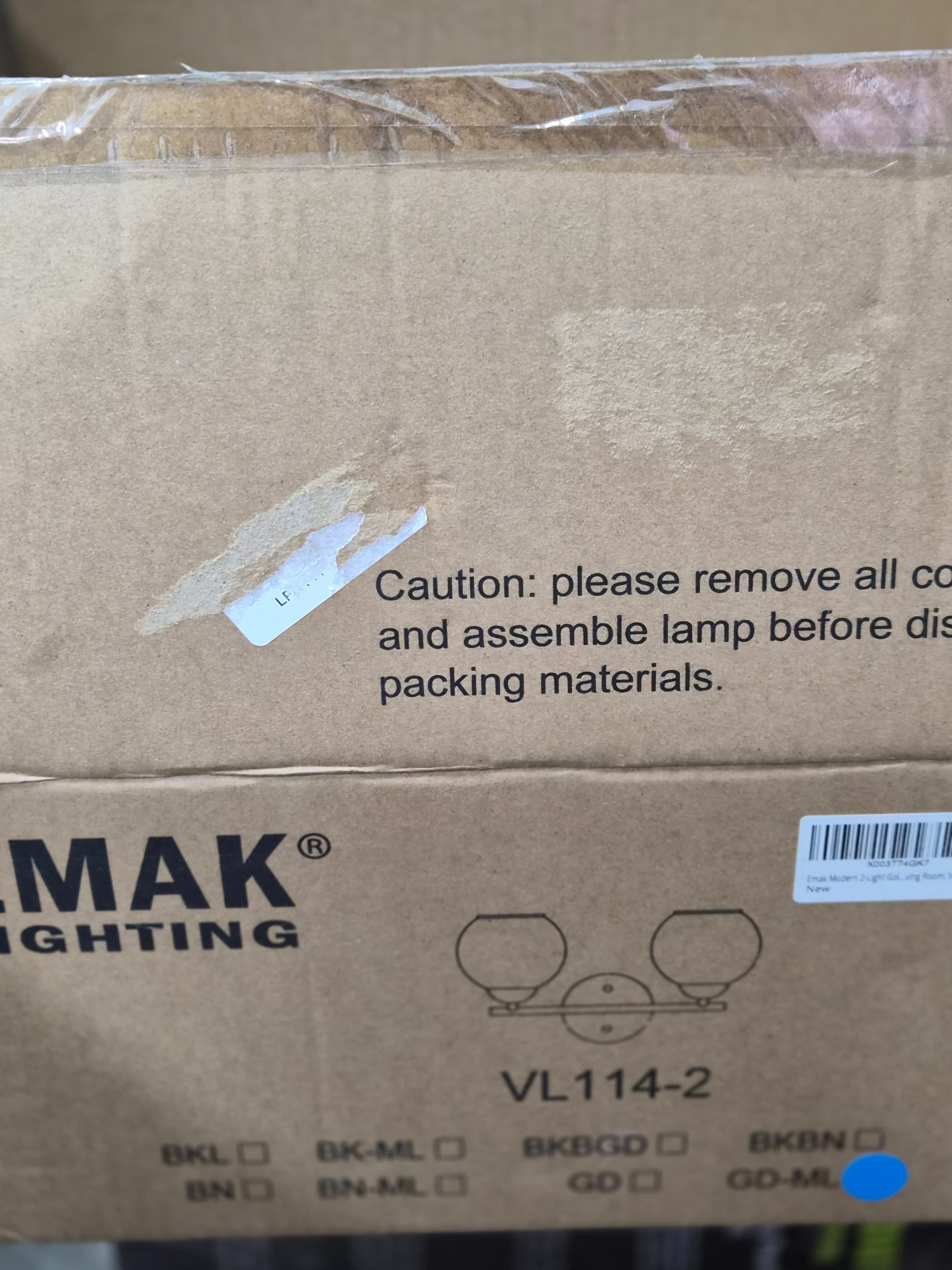 EMAK 2-Light Gold Bathroom Light Fixtures, Modern Globe Vanity Lights with Milk Glass Shade for Bathroom, VL114-GD-ML-2 - Thumbnail 6