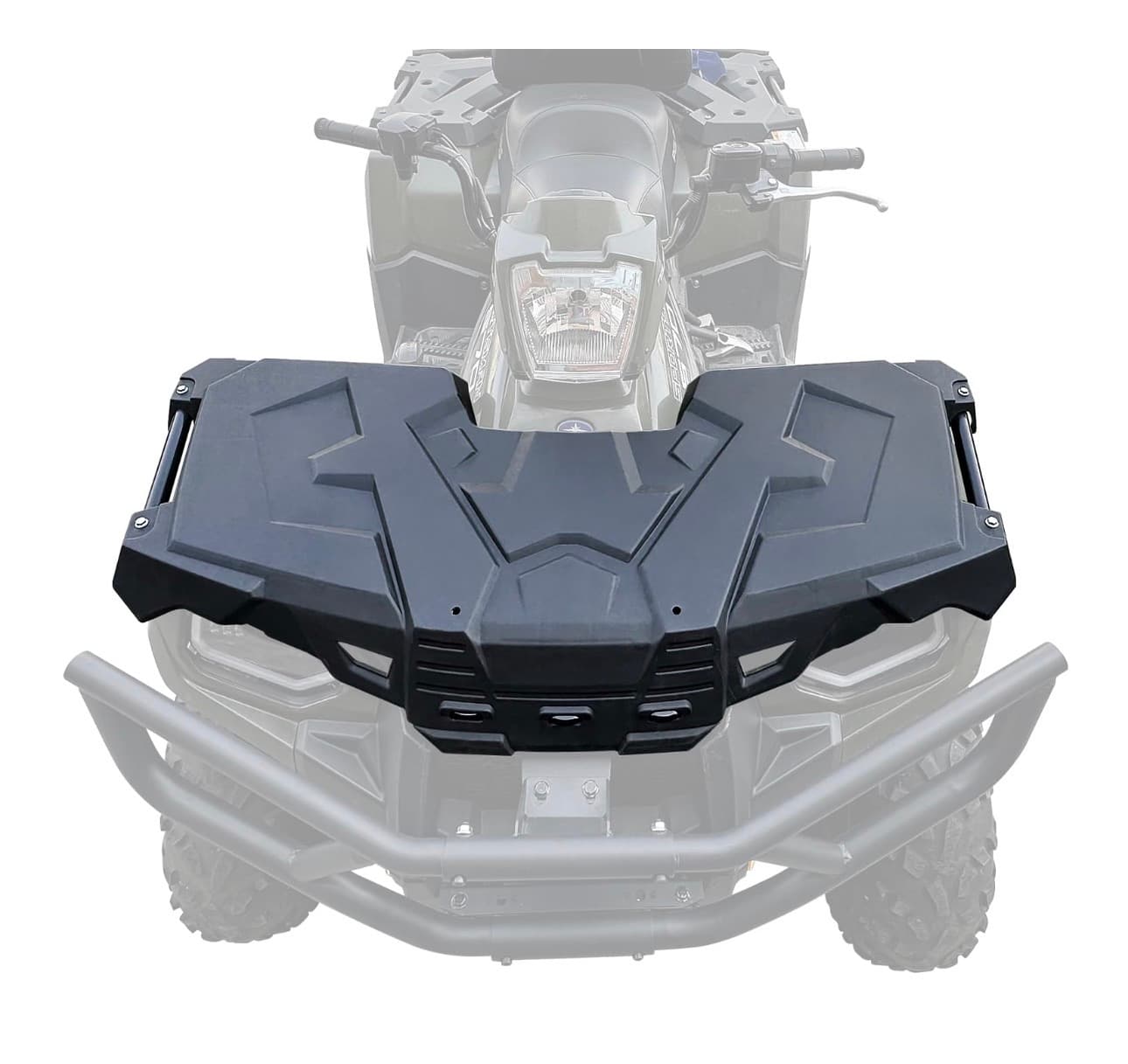 Front Rack Compatible with Polaris Sportsman 450 570 2017-2021 Accessories Replace for #2636440-070 Front Black Storage Cover Lid w/Plugs Assembly - Thumbnail 8