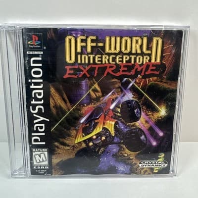 Off-World Interceptor Extreme (1995) – PlayStation 1 – Sony – Disc & Manual Only
