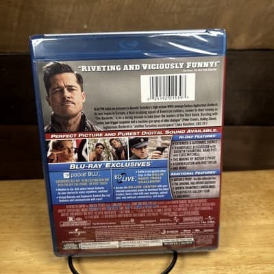 Inglourious Basterds (2009) – Blu-ray – Brad Pitt – New Sealed - Thumbnail 2