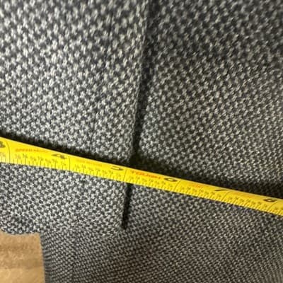 Saks Fifth Avenue Men's Blazer 42L Gray Wool Alpaca Made in Canada Vintage - Thumbnail 10