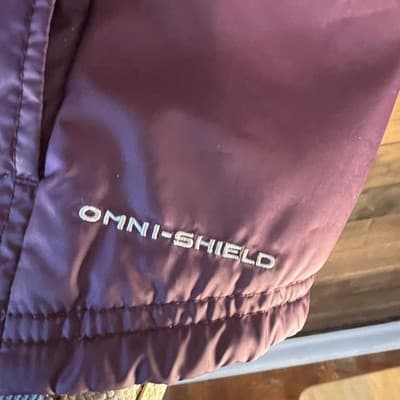 Columbia EUC Women's Purple Quilted Fleece Lined Vest Omni Shield Size Large - Thumbnail 5