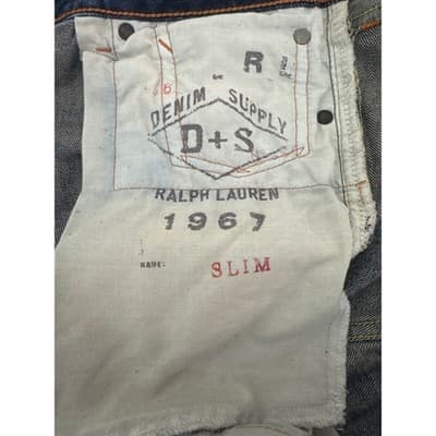 Ralph Lauren Denim Supply 1967 Slim Fit Jeans Mens 38x32 Blue Cotton - Thumbnail 3