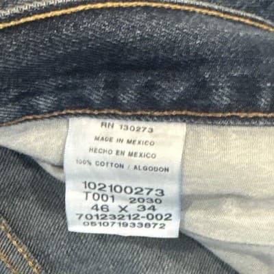 Lee Men's Regular Fit Jeans Blue Denim 46x34 Straight Leg Classic Cotton - Thumbnail 4