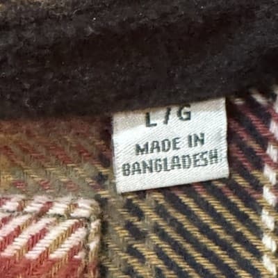 ORVIS Men's Large Heavyweight Flannel Shirt 100% Cotton Plaid Button Up Brown L - Thumbnail 4