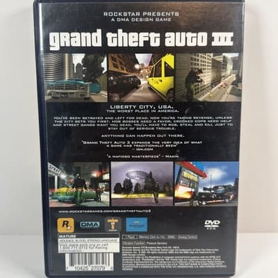 Grand Theft Auto III (2001) – PlayStation 2 – Sony – Rockstar – No Map - Thumbnail 2