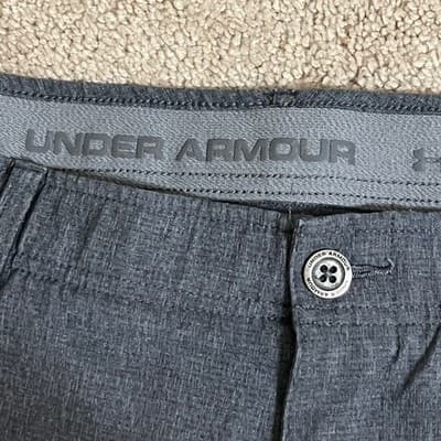 Under Armour Mens Golf Pants Heather Gray Straight Leg 38x30 - Thumbnail 3