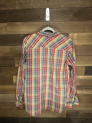 Eighty Eight Men’s Button Up Shirt Plaid Long Sleeve Size M - Thumbnail 3