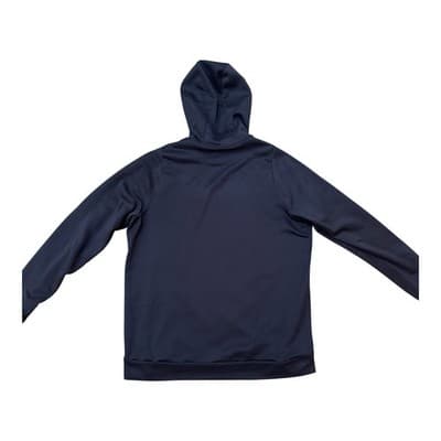 NIKE Dri-FIT Men's Large Hoodie Black Swoosh Pullover Active Sweatshirt L - Thumbnail 2