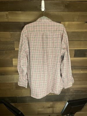 Peter Millar Men’s Button Down Shirt Red Plaid Long Sleeve Size XL - Thumbnail 2