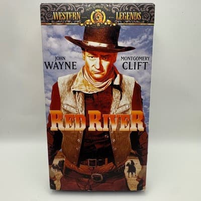 Red River VHS John Wayne Montgomery Clift 1948 Western Legends MGM/UA 1997 B&W