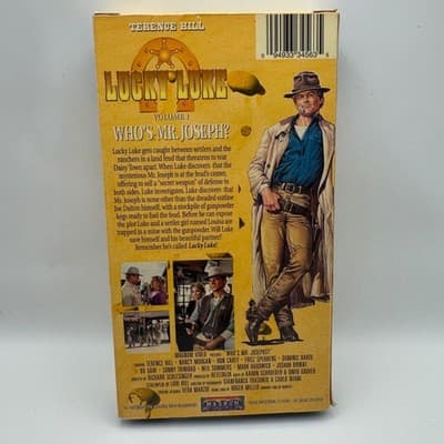 Lucky Luke Volume 1 Who's Mr. Joseph? VHS 1995 Terence Hill Western Magnum Video - Thumbnail 2