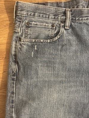 Levi’s 569 Loose Straight Jeans Men’s Blue Denim 42x32 - Thumbnail 2