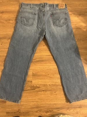 Levi’s 569 Loose Straight Jeans Men’s Blue Denim 42x32 - Thumbnail 3
