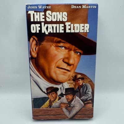 The Sons of Katie Elder VHS John Wayne Dean Martin Western Paramount Movie
